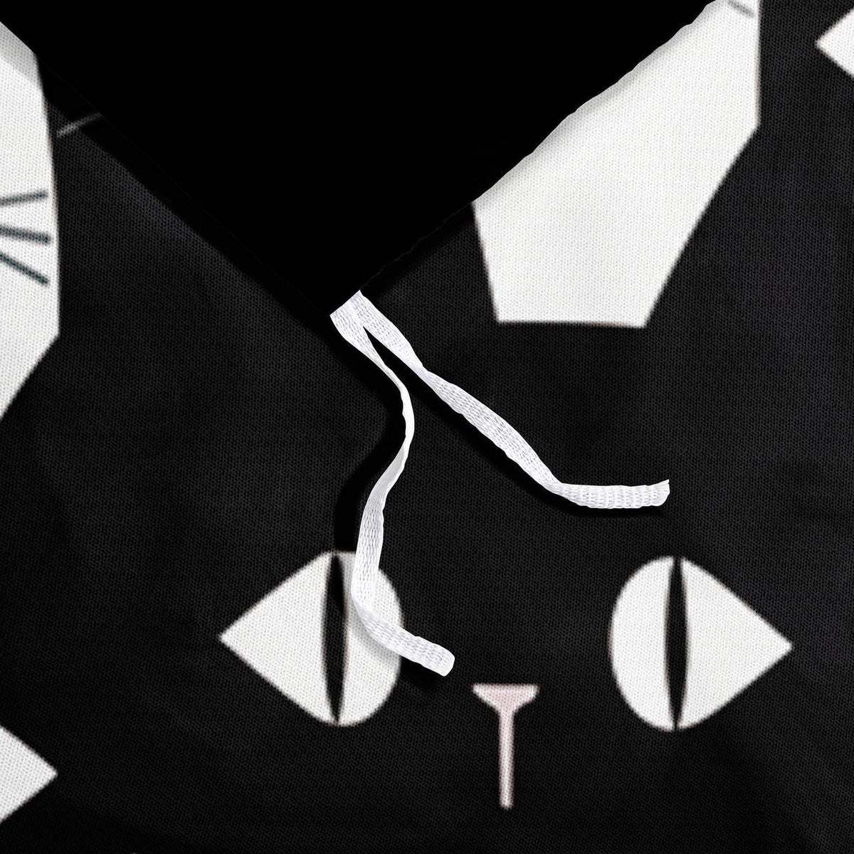 Halloween Bettwäsche Set 135x200 - Katze Schwarz Weiß 3D