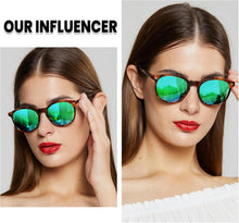 DUCO Retro Sonnenbrille Damen Vintage Polarisiert UV400