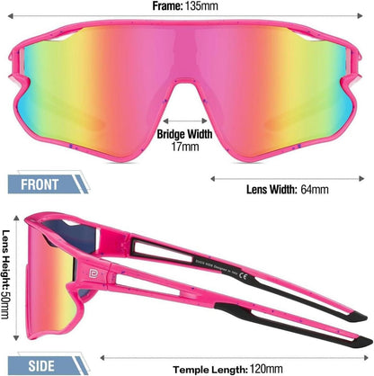 DUCO Kinder Sonnenbrille Jugend Baseball TR90 Rahmen UV400