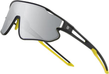 Kinder Baseball Sonnenbrille TR90 Schwarz Gelb UV400 Sport casual