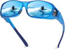 Polarisierte Überbrille UV400 Blendschutz Transparent Blau Herren