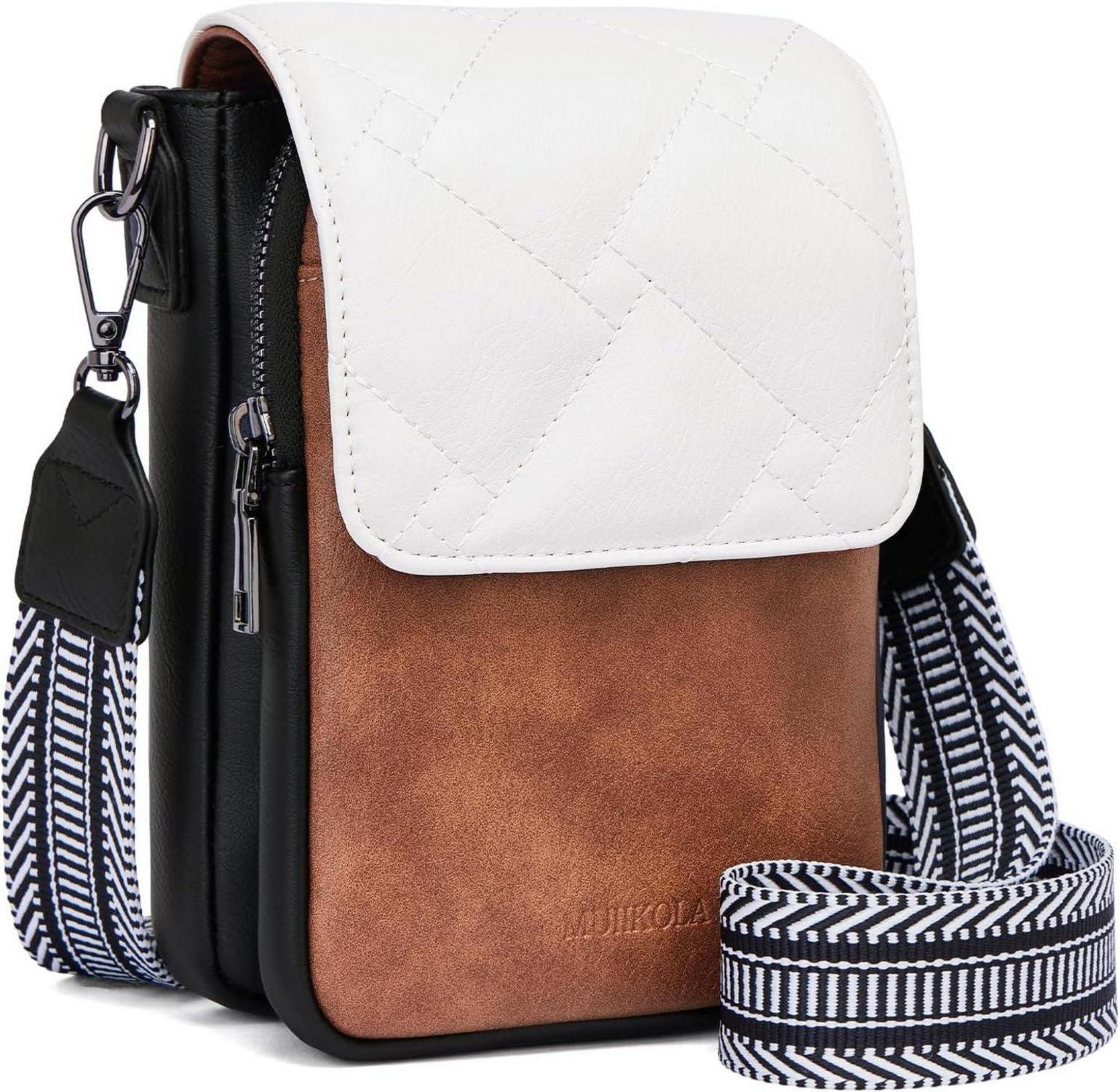 Handytasche RFID-Blockierung Damen Umhängetasche Leder Geldbörse