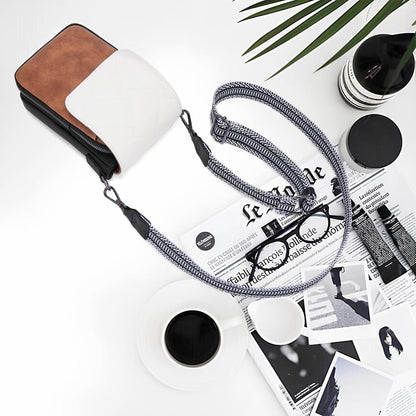 MUIIKOLA Damen Handytasche Umhängetasche RFID Leder große Kapazität Grau