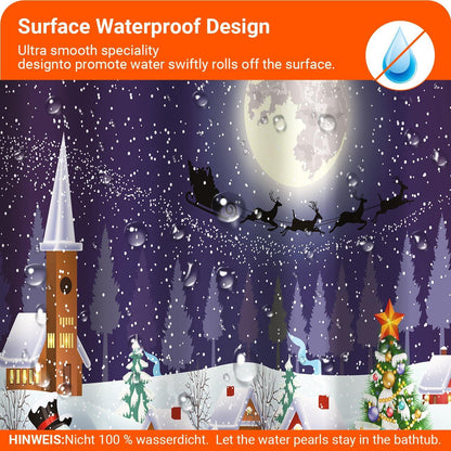 Duschvorhang Weihnachtsstimmung 240x200cm Antischimmel