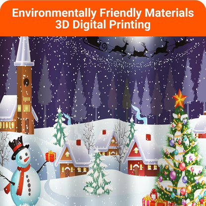 Duschvorhang Weihnachtsstimmung 240x200cm Antischimmel wasserabweisend