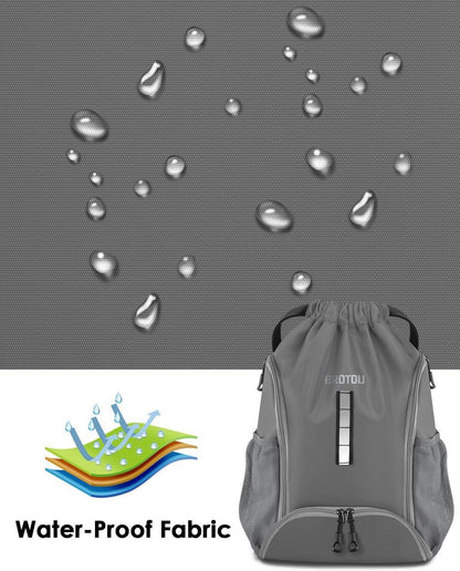 Sportbeutel Fußballtasche Rucksack Kordelzug Gym Tasche Schuhfach wasserfest