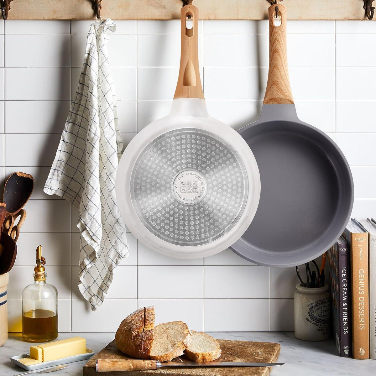 RIOVARM Induktion Pfannenset mit Antihaft Keramik 20cm 24cm 28cm