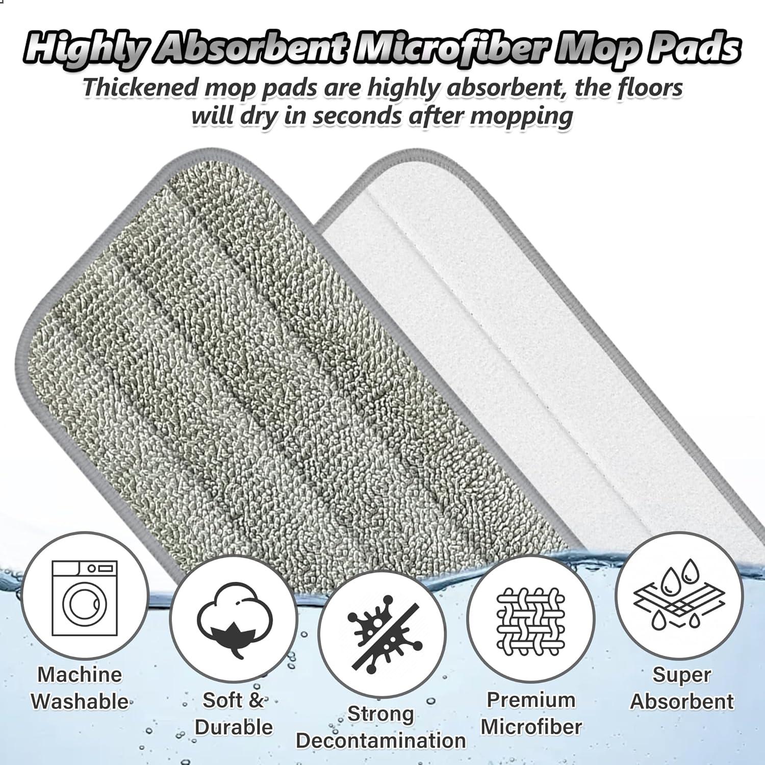 Sprühwischer mit Wassertank und Mikrofaser-Pads - Bodenreiniger