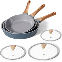 Antihaft Pfannenset mit Deckeln Keramikbeschichtung 20cm
