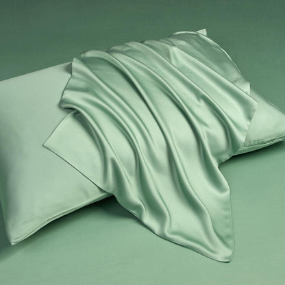 Bambus Bettwäsche Set 135x200cm, Grün, 4-teilig