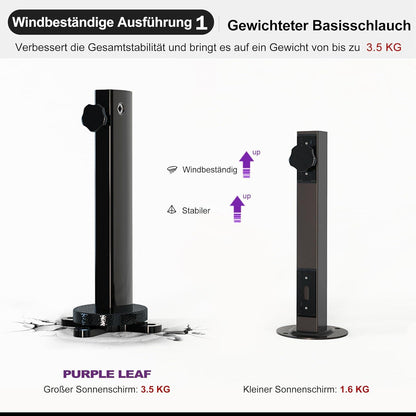 Ampelschirm 300 x 300 cm Sonnenschirm Drehbar Quadratisch Wasserdicht
