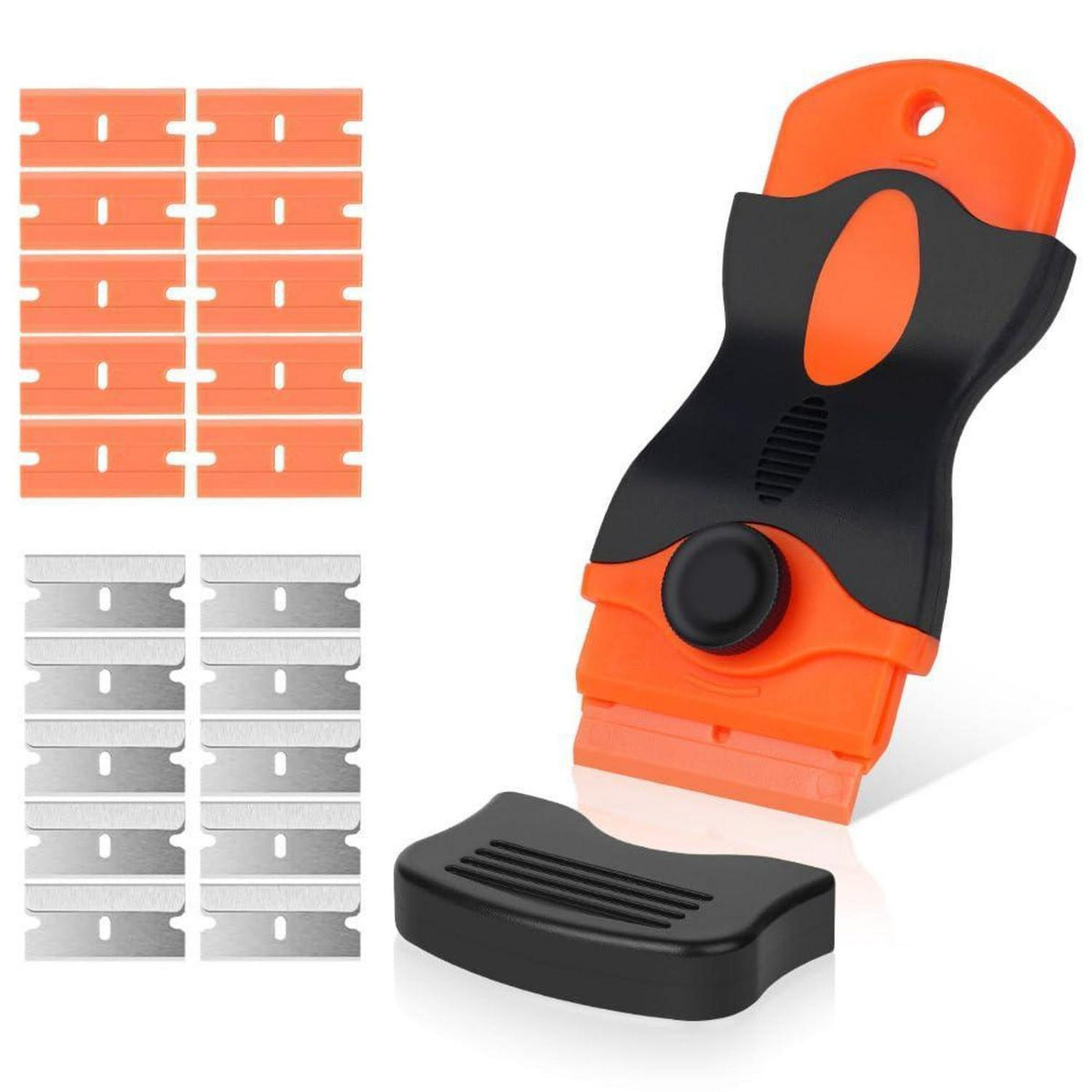 Keramikfeldschaber Set mit Edelstahl- & Kunststoffklingen