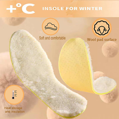 Winter Einlegesohlen Warme Lammwolle Thermo Einlegesohlen