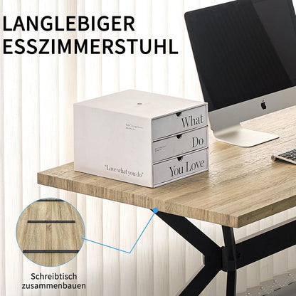 Esszimmergruppe mit Esstisch & 4 Stühlen – Modern & Komfortabel