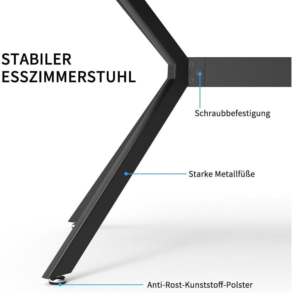 Esszimmergruppe mit Esstisch (140x80cm) & 6 Stühlen – Braun