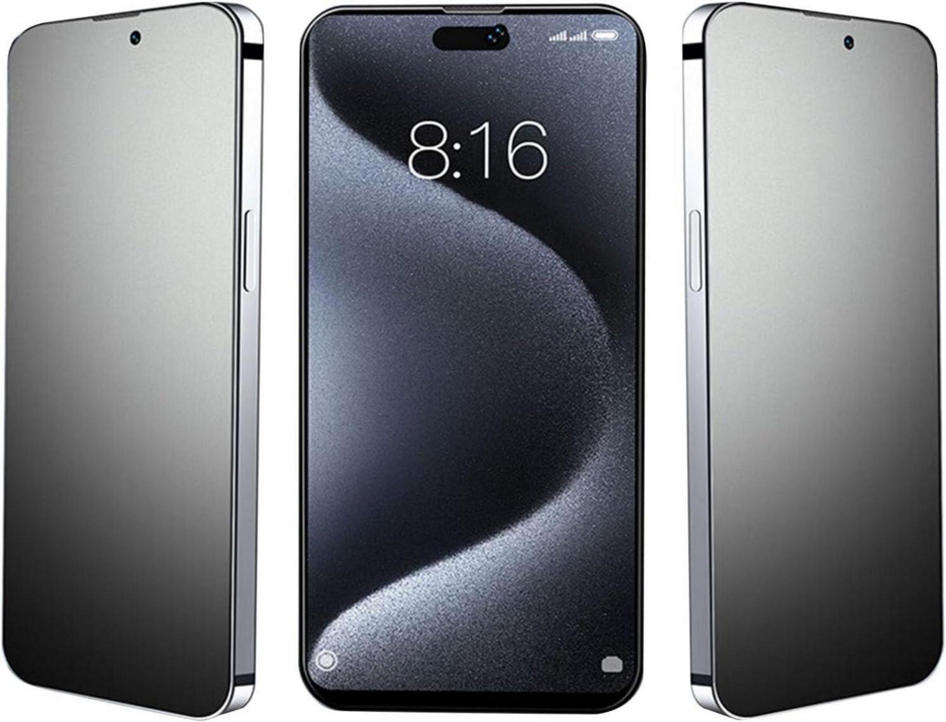 iPhone 16 Plus Blickschutzfolie 3er Pack 9H Glas Display Schutzfolie