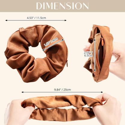 4er-Pack Lolalet Haargummis mit versteckten Taschen für