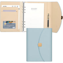 FYY PU Leder A5 Binder Notizbuch Planer mit gefüttertem
