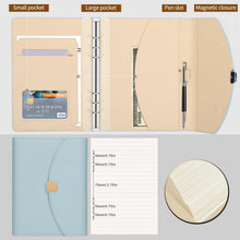 FYY PU Leder A5 Binder Notizbuch Planer mit gefüttertem
