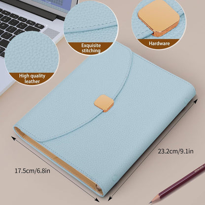 FYY PU Leder A5 Binder Notizbuch Planer mit gefüttertem