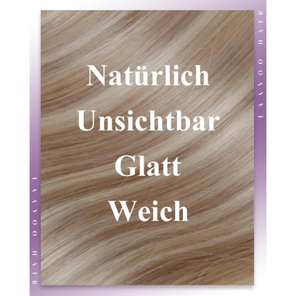 Blond Highlight Echthaar Tressen – Remy Weft #18/613, 50g