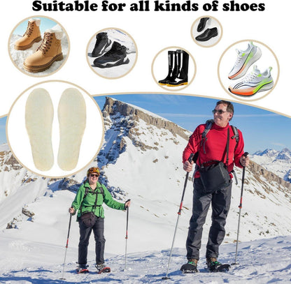2er Set Winter Einlagen aus Schafsfell und Schafswolle EU 40 (CHN