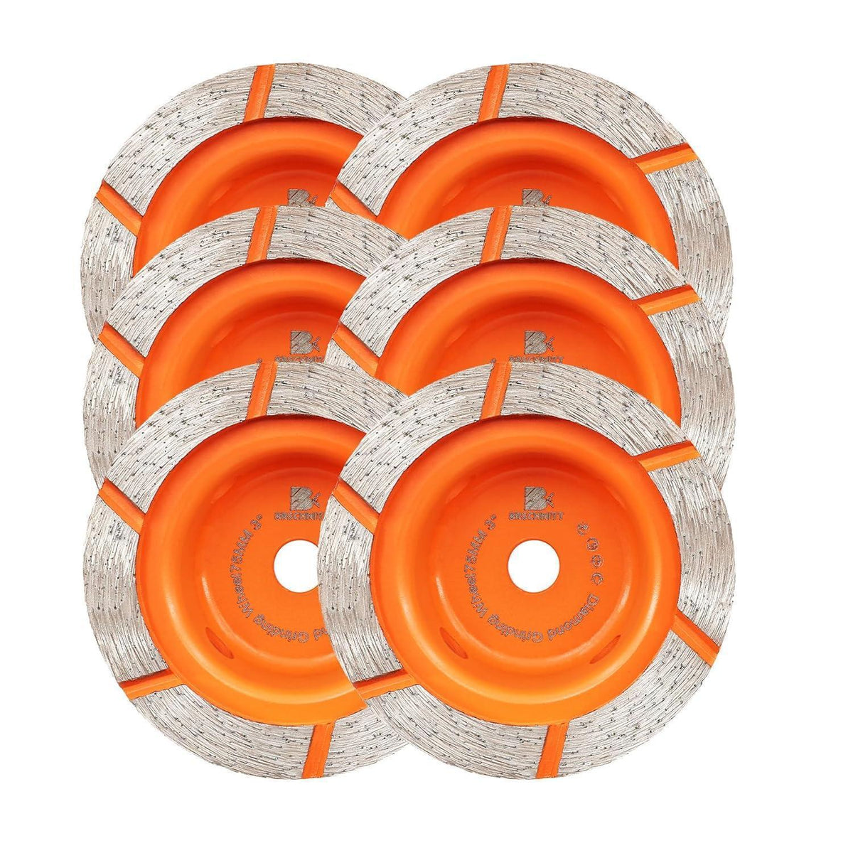 Diamant Schleiftopf 75mm für Beton, Granit, Marmor (6 Stück)