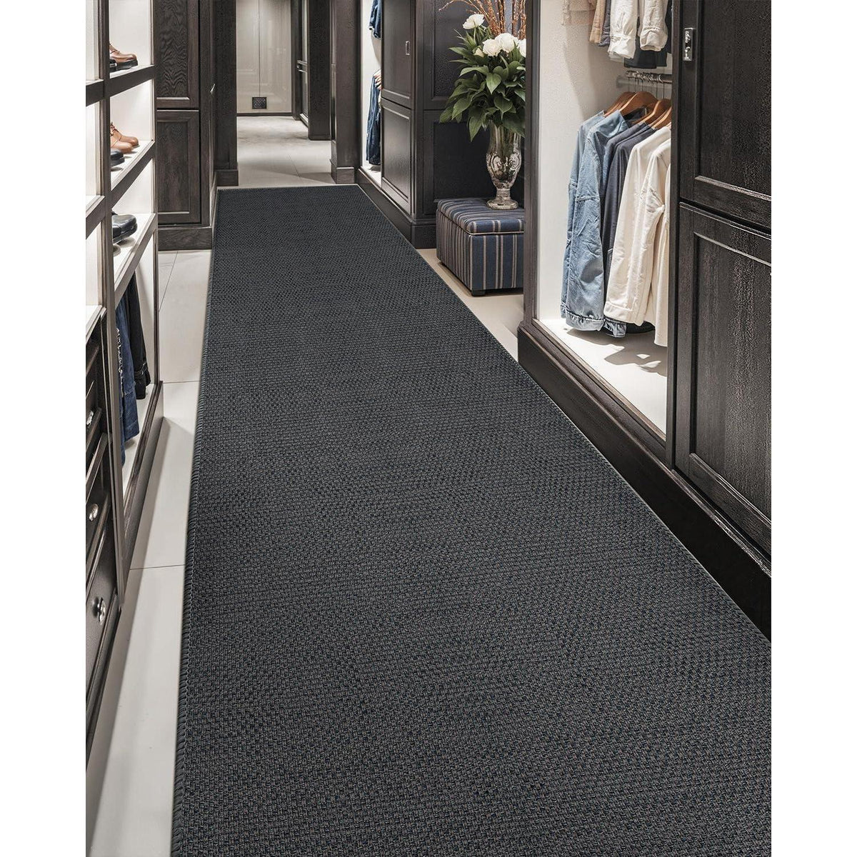Schmutzfangmatte Innen Dunkelgrau 91x243cm – Rutschfest & Saugstark