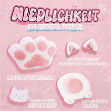 MEENICE Gaming Stuhl Pink mit Katzenpfote und