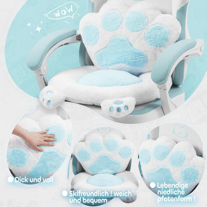 MEENICE Cute Gaming Stuhl mit Katzenpfote