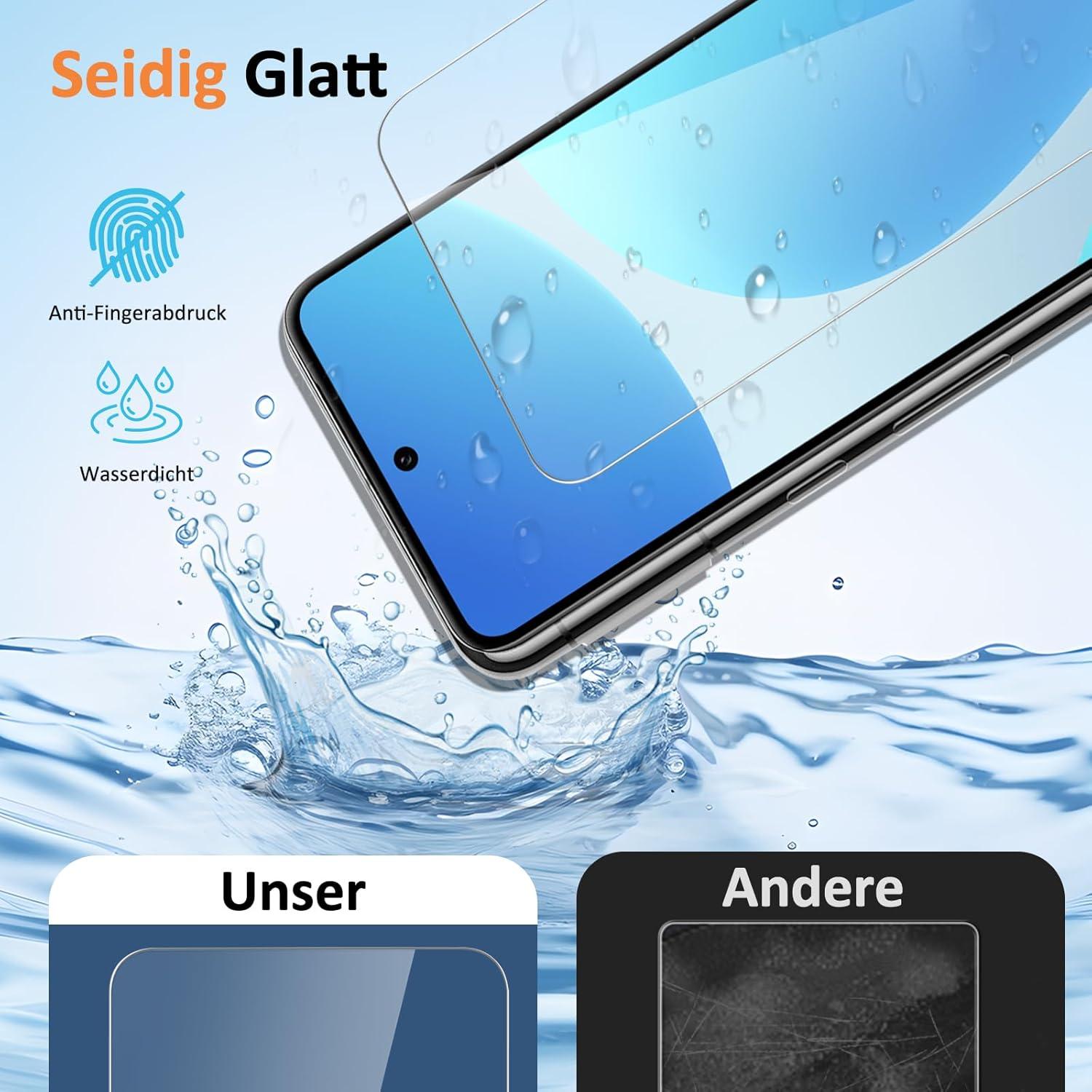2x Google Pixel 8 Panzerglasfolie + Kameraschutz - Kratzfest