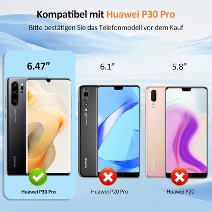 Agedate Panzerglas Schutzfolie Huawei P30 Pro 2 Stück HD