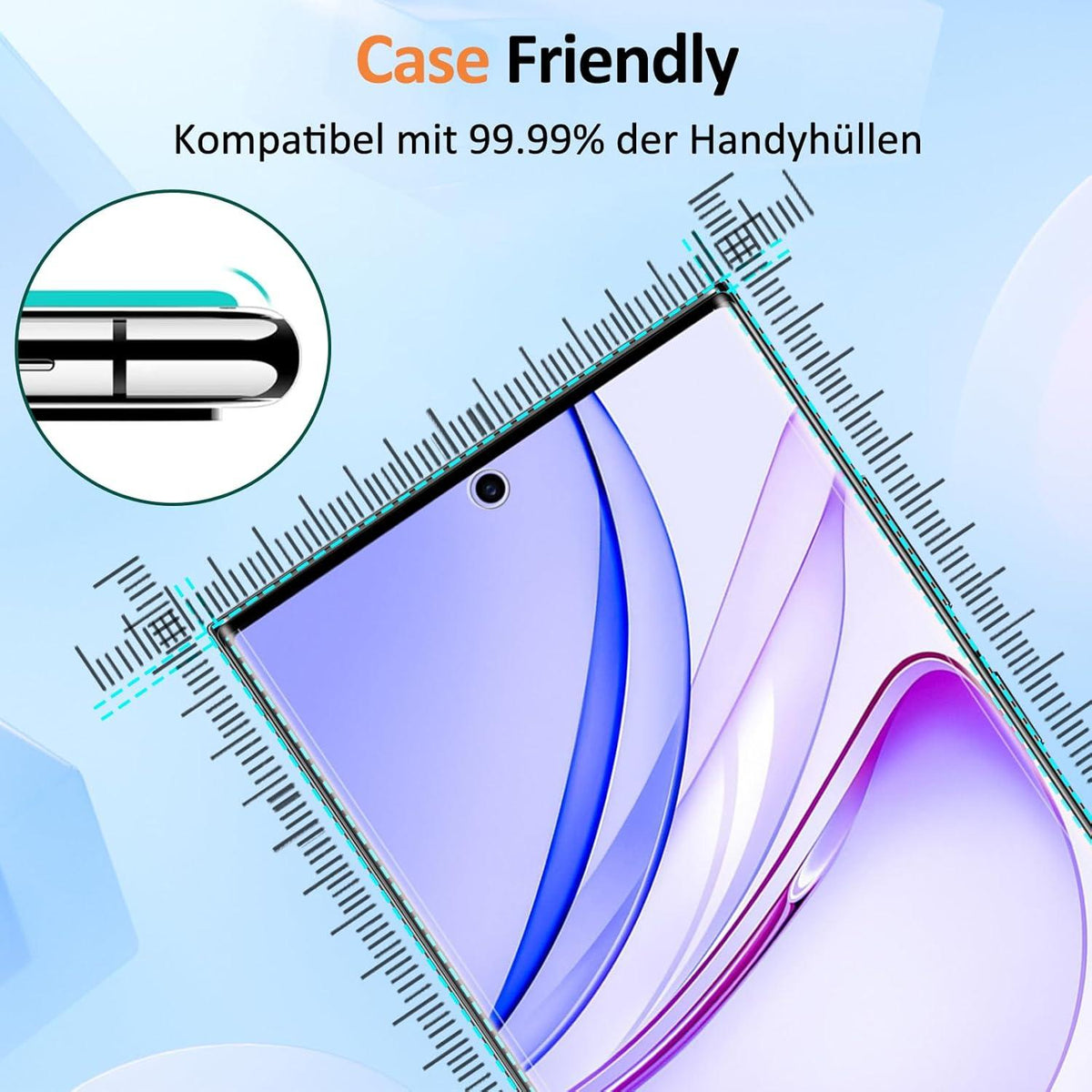 Samsung Galaxy S22 Ultra Panzerglasfolie 2er Pack HD Displayschutz 9H Härte