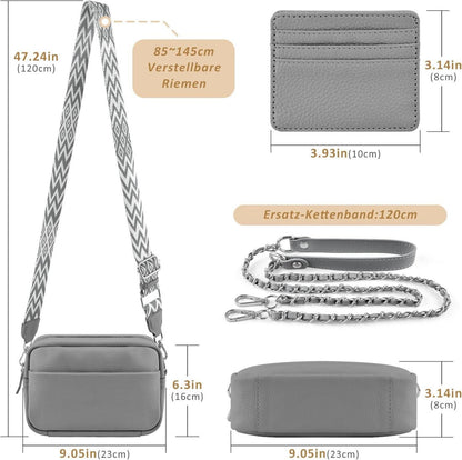 Handy Umhängetasche Echtes Leder Crossbody Bag Kartenhalter