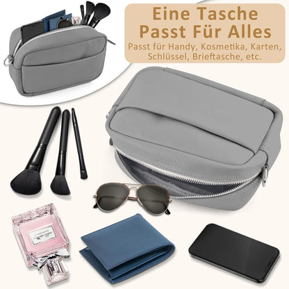 Handy Umhängetasche Damen Leder Crossbody Bag Schultergurt Kartenhalter