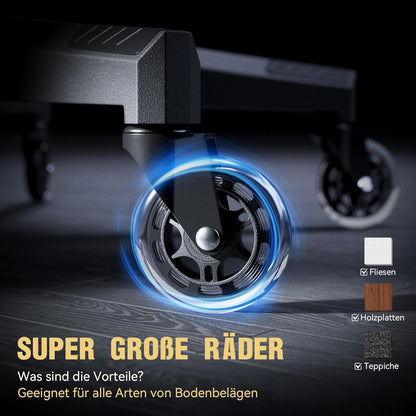 Gaming Stuhl Bürostuhl Massage Chair Luxus Wildlederstoff Grau