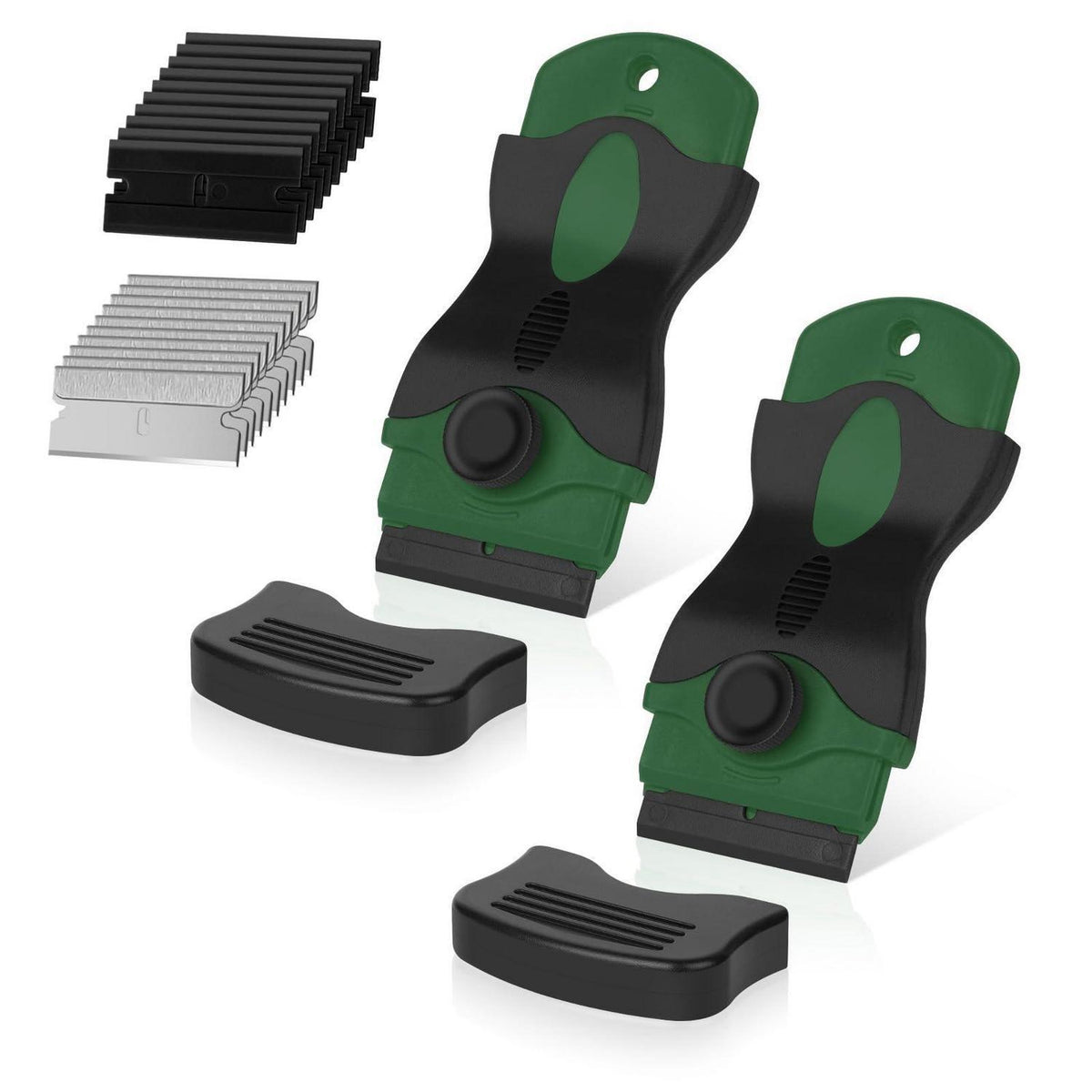 Keramikfeldschaber Set | 2 Stück Schaber für Kochfeld & Backofen