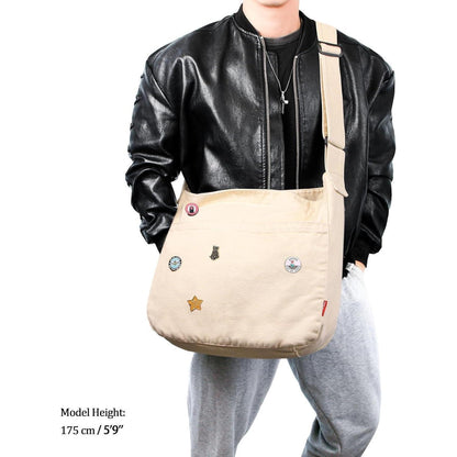 Captain Blues Canvas Messenger Bag, große