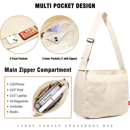Captain Blues Canvas Messenger Bag, große