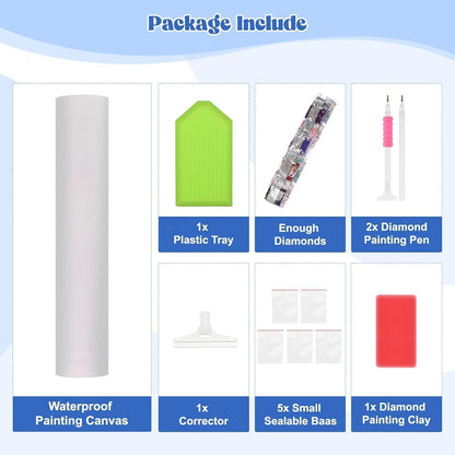 Diamant Painting Sternennacht Katze 5D DIY Bild Erwachsene