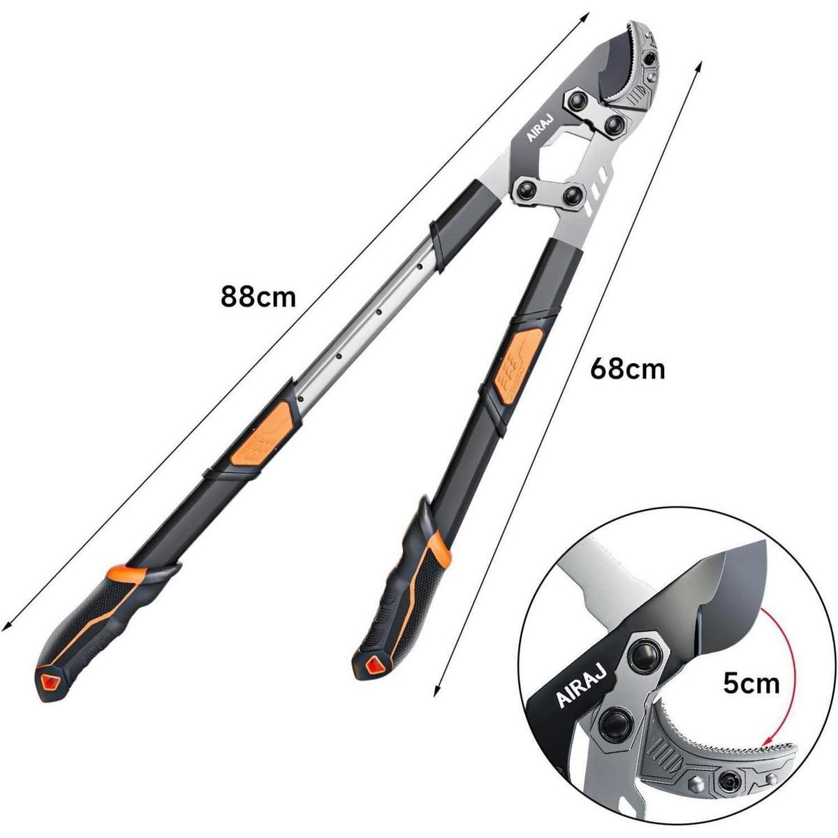 Teleskop Astschere 68-88cm mit SK5 Klinge