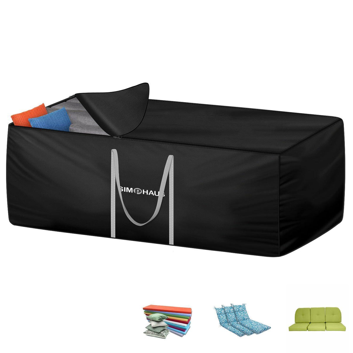 Auflagen Tasche 180x80x60cm - Wasserdichte Aufbewahrung für Polster