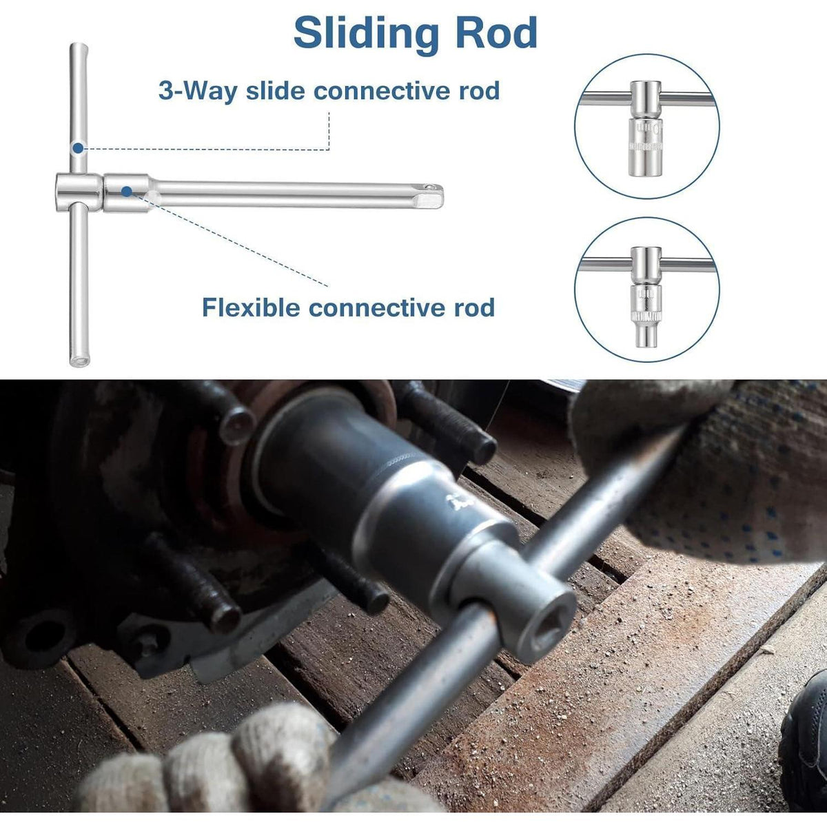 Steckschlüsselsatz 108-teilig mit 1/4" & 1/2" Knarre
