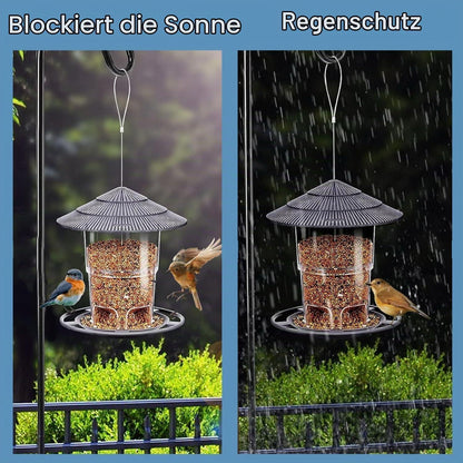 2x Vogelfutterhaus – Wetterfest & Futterspender für Garten/Balkon