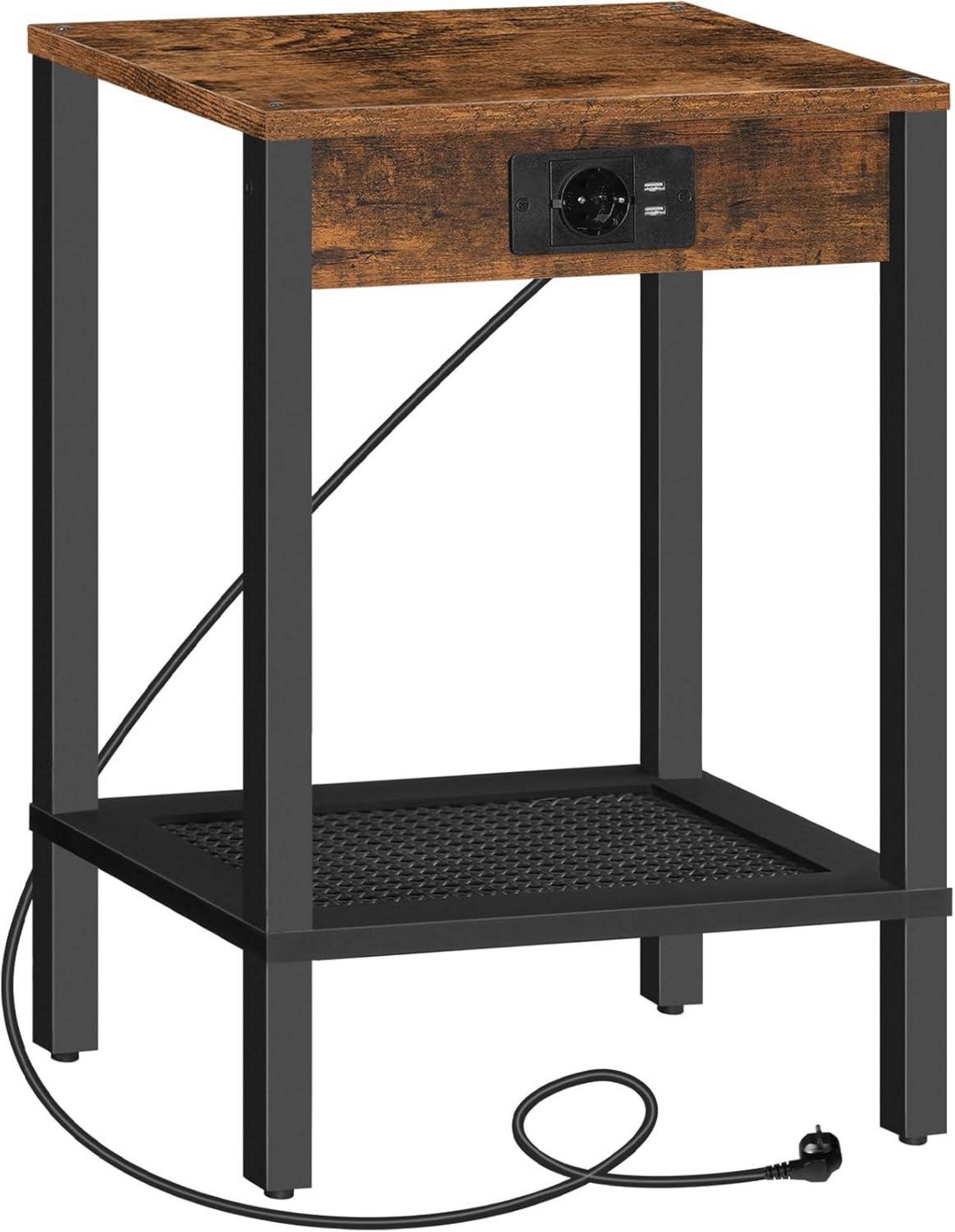 Beistelltisch mit Ladestation, Steckdose, 2