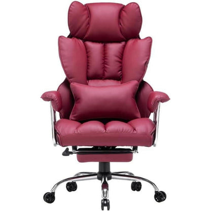 Ergonomischer Chefsessel mit Fußstütze und
