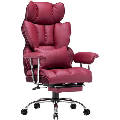 Ergonomischer Chefsessel mit Fußstütze und