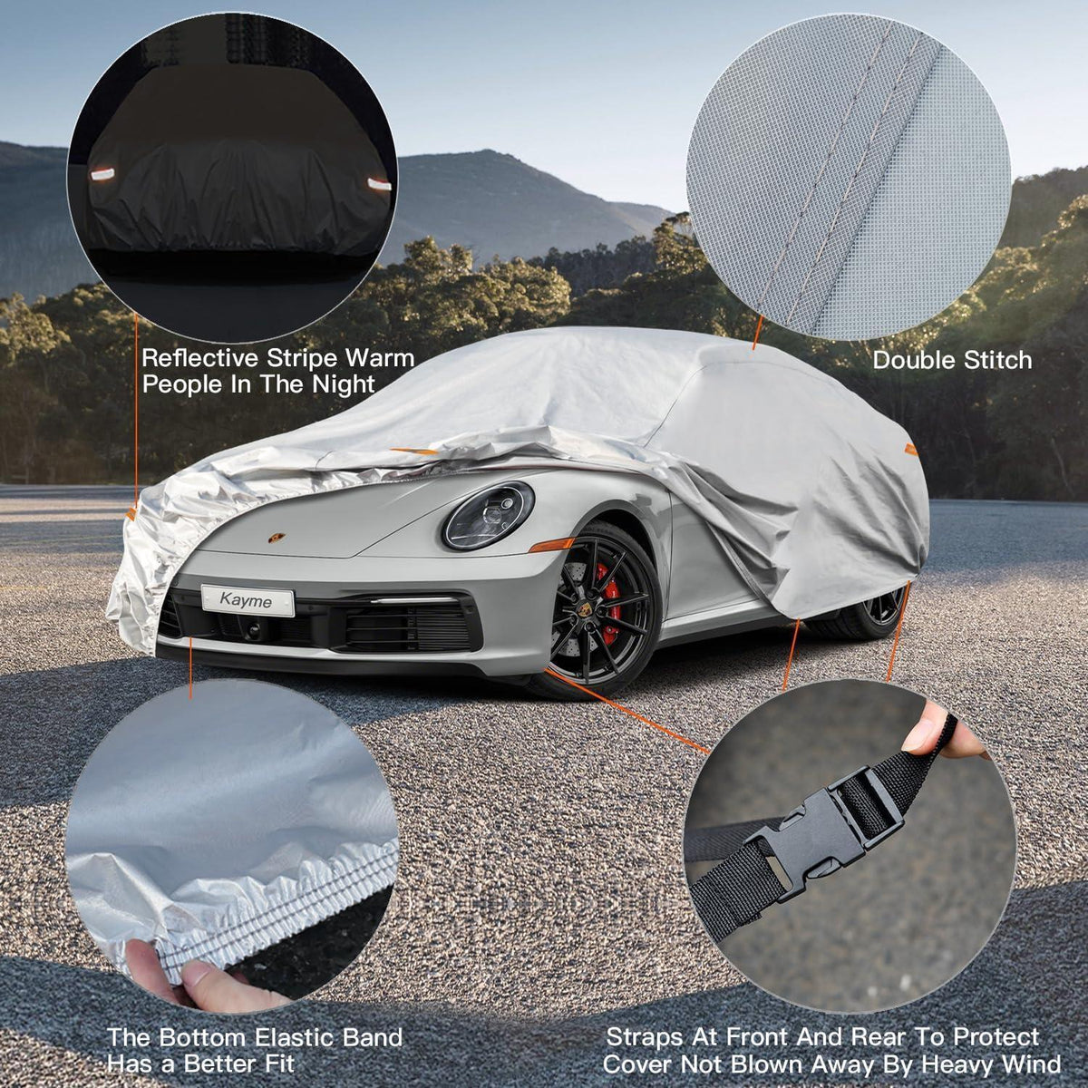 Autoabdeckung Coupé, Wasserdicht & Atmungsaktiv bis 420cm