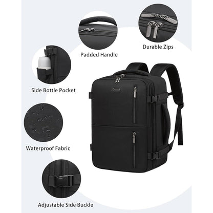 Handgepäck Rucksack Reiserucksack 45x36x20 USB Laptopfach