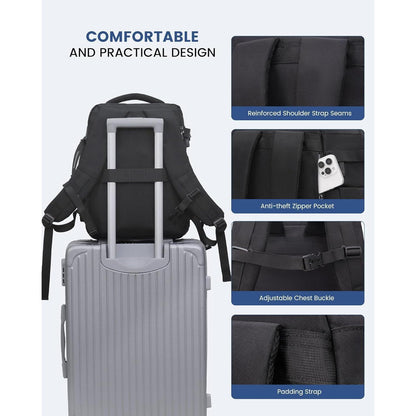 Handgepäck Rucksack Reiserucksack 45x36x20 USB Laptopfach